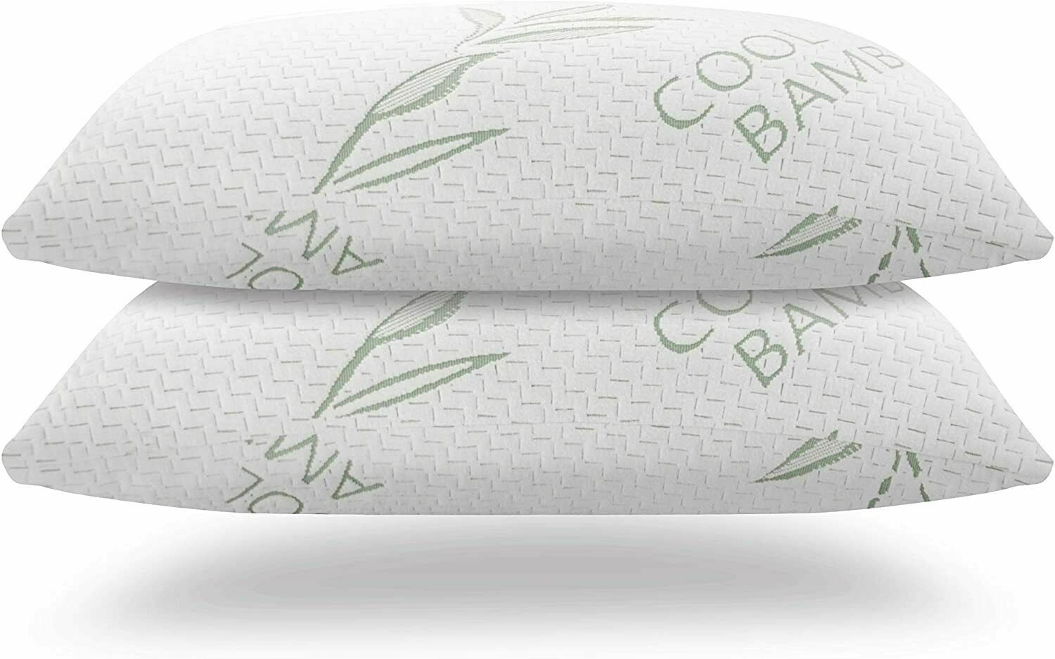 2 Pack Bamboo Memory Foam King Size Bed Pillow Cool Hypoallergenic Luxury USA gallery