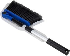 Camco Adjustable Broom and Dustpan, Compact RV Cleaning Set Marine, Home,43623-A