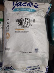 Jack’s Nutrients Magnesium Sulfate Epsom Salt BOOST 3-2-1 25 LB shipped from OK