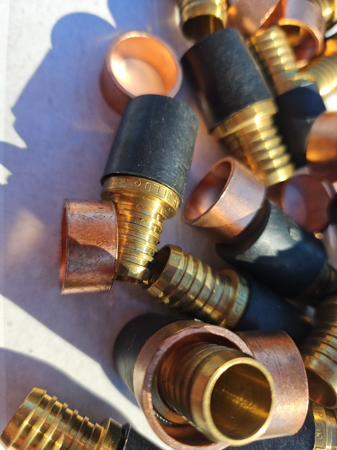 Apollo PEX Transitional Couplings 1/2" PEX X 1/2” PB Lot Of 15 gallery