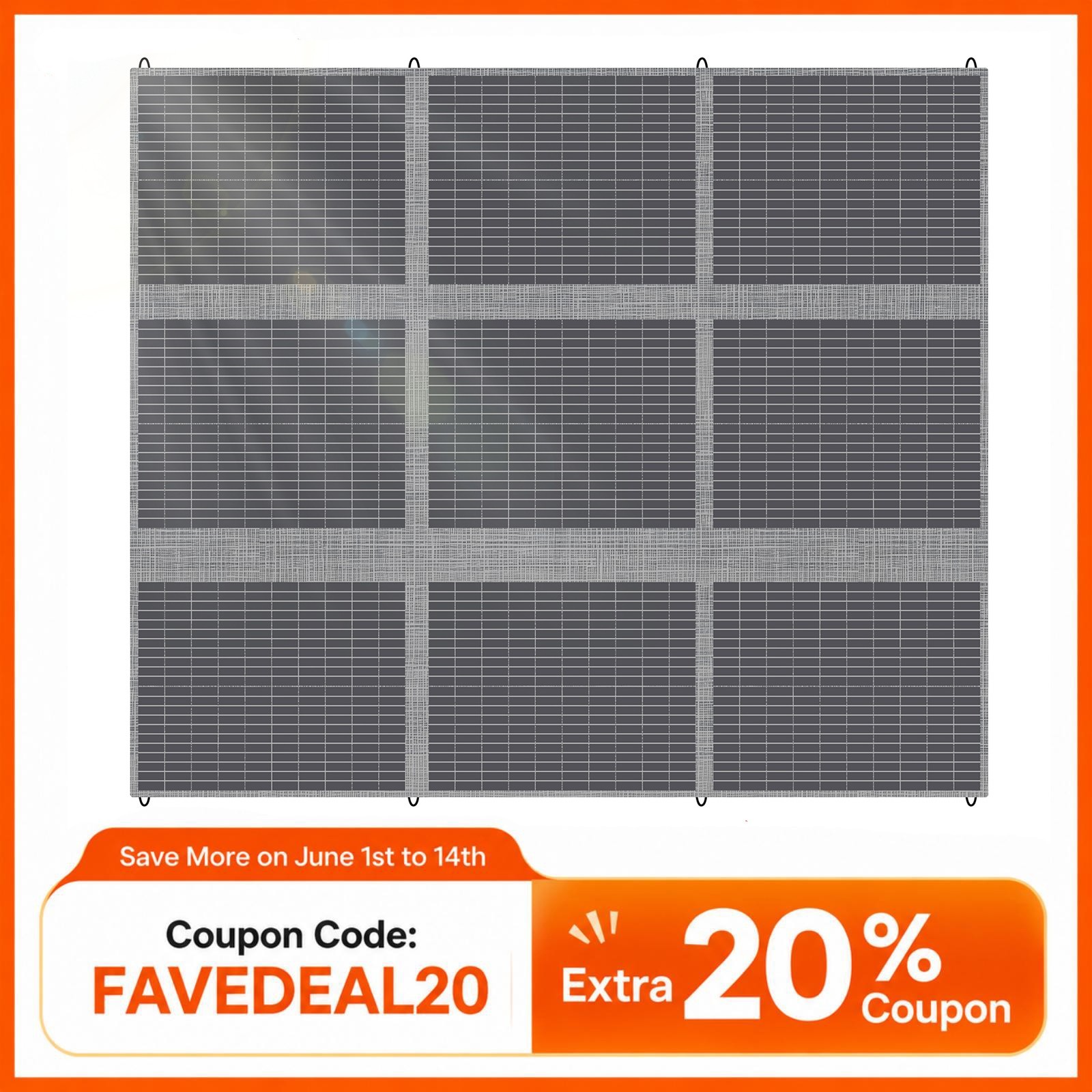 MHPOWOS 400W Solar Panel Blanket Portable Solar Suitcase Foldable Solar Panel gallery