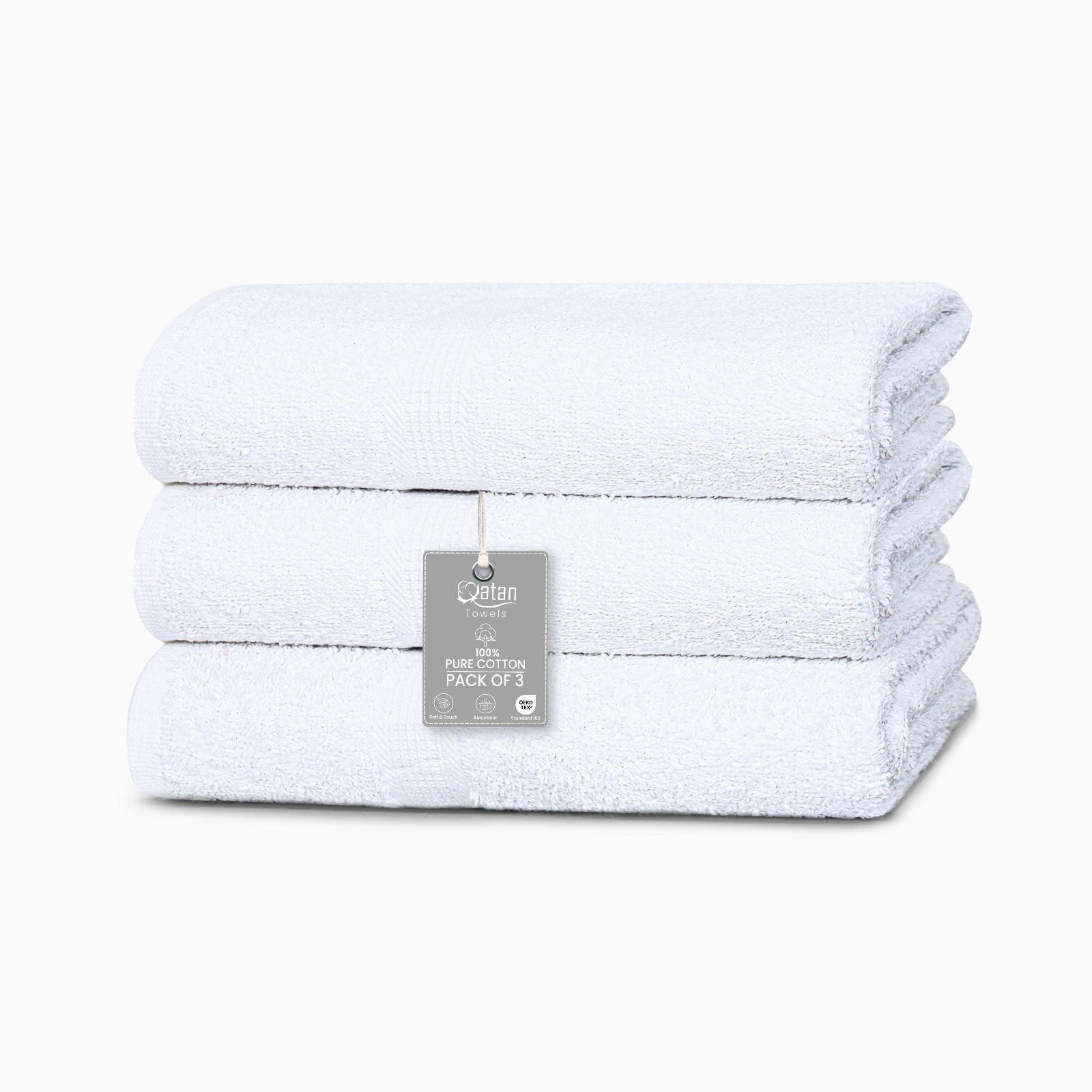 Premium Bath Towel Set 26" x 52" Highly Absorbent 450 GSM Towel Set Pack 1 to 12 gallery