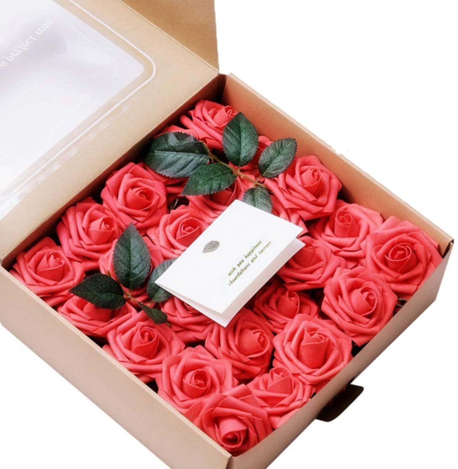 Artificial Rose Flowers 50pcs Red Fake Roses Artificial Foam Roses Real Looking gallery