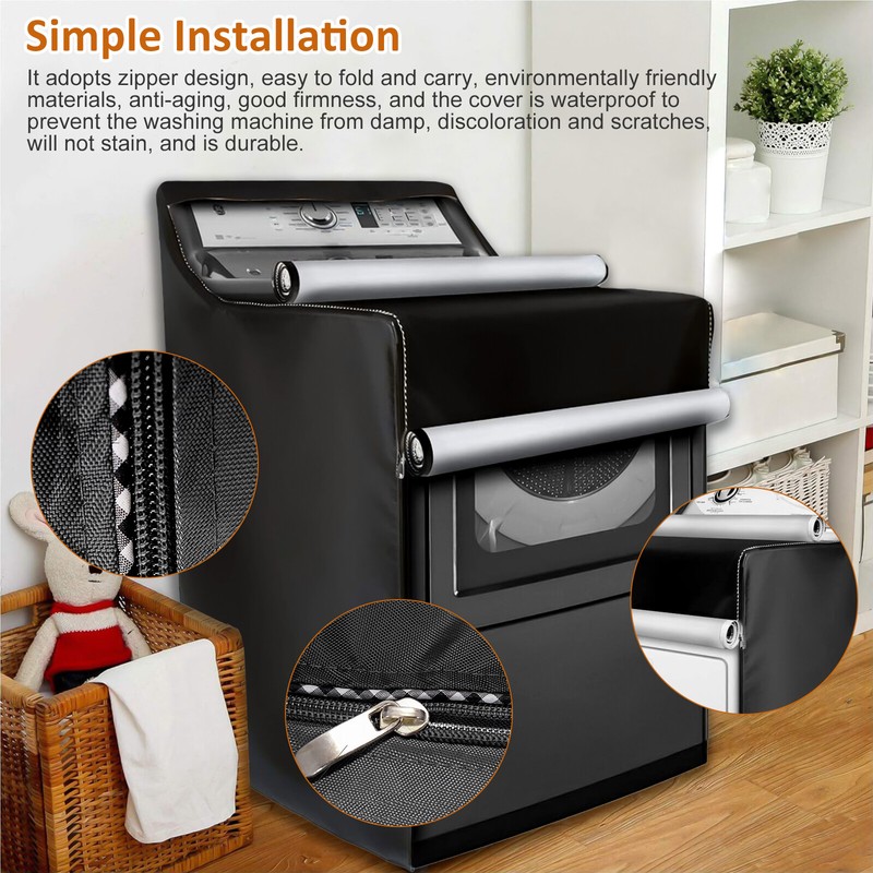 Washing Machine Top Dust Cover Laundry Washer/Dryer Protect Dustproof Waterproof gallery