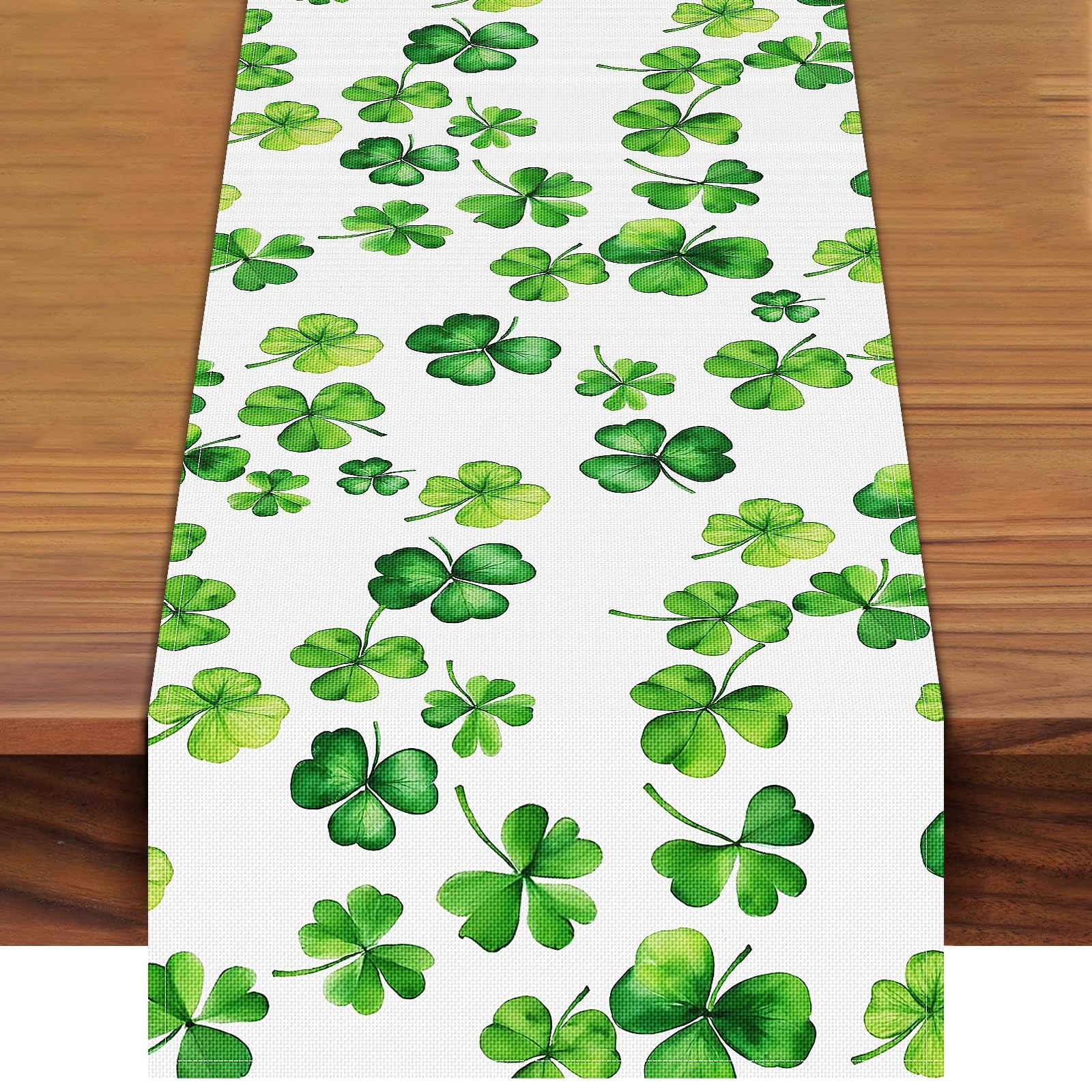 72 x 13 Inch St. Patrick's Day Table Runner Decorations 72 x 13 inches, Green gallery