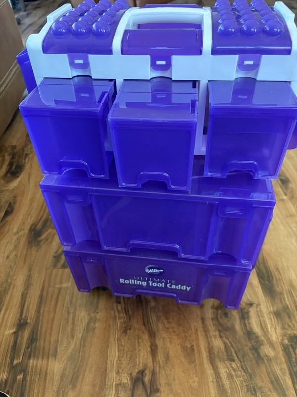 Wilton Ultimate Rolling Tool Caddy Cake Decorating Organizer gallery