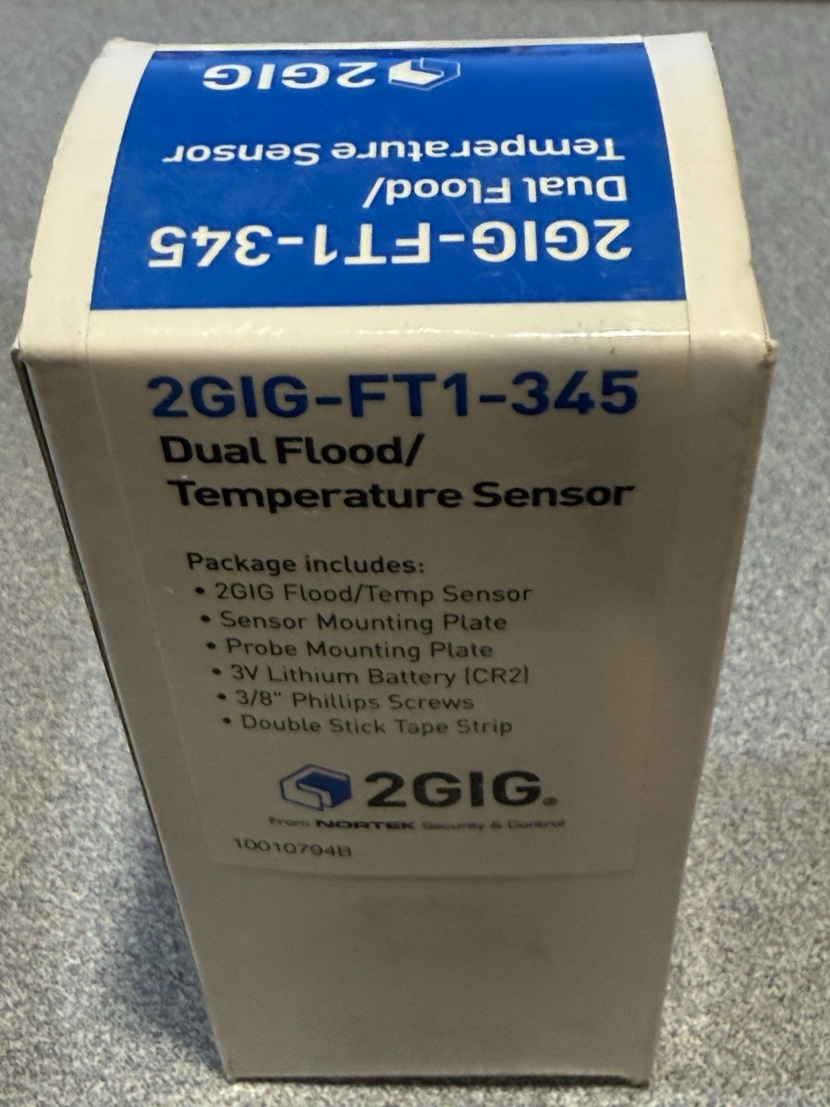 2GIG-FT1-345 Wireless Flood / Temperature Sensor NEW IN ORIGINAL BOX gallery