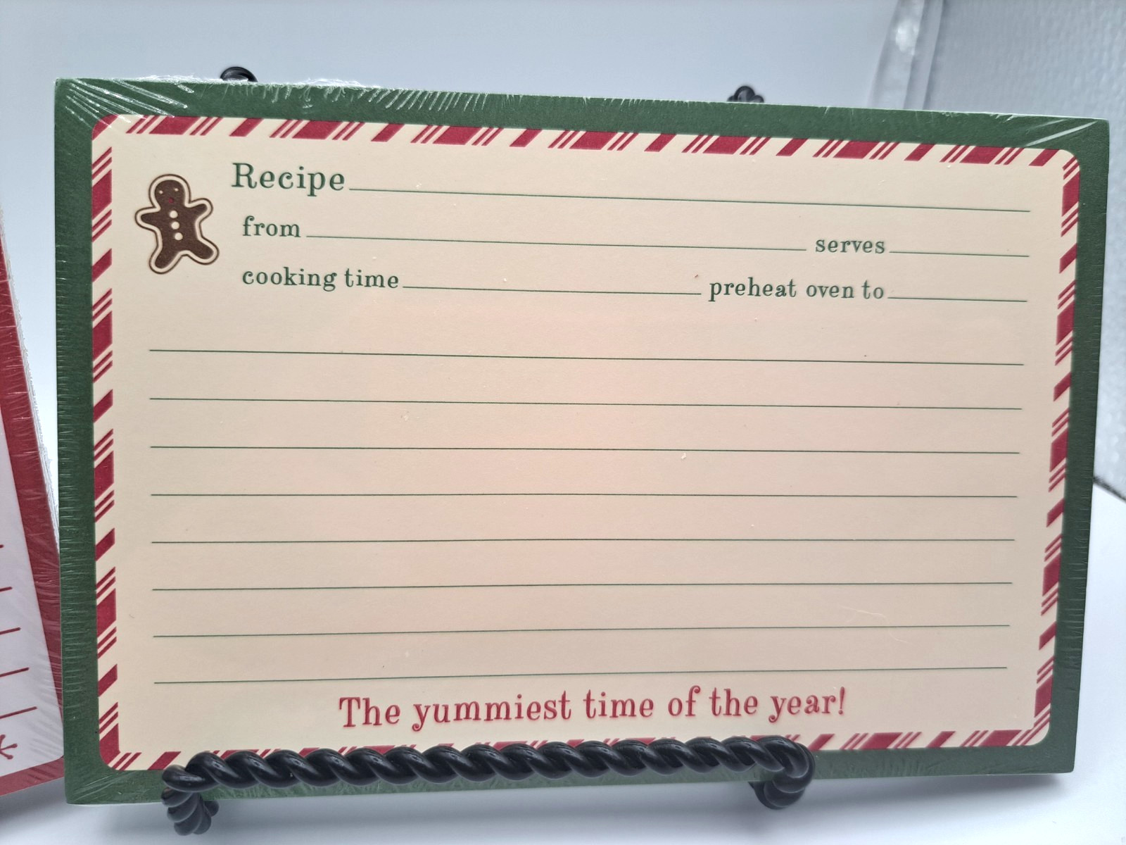 Hallmark Christmas Holiday Gingerbread Snowflake Recipe Cards 4" X 6" 72 Cards gallery
