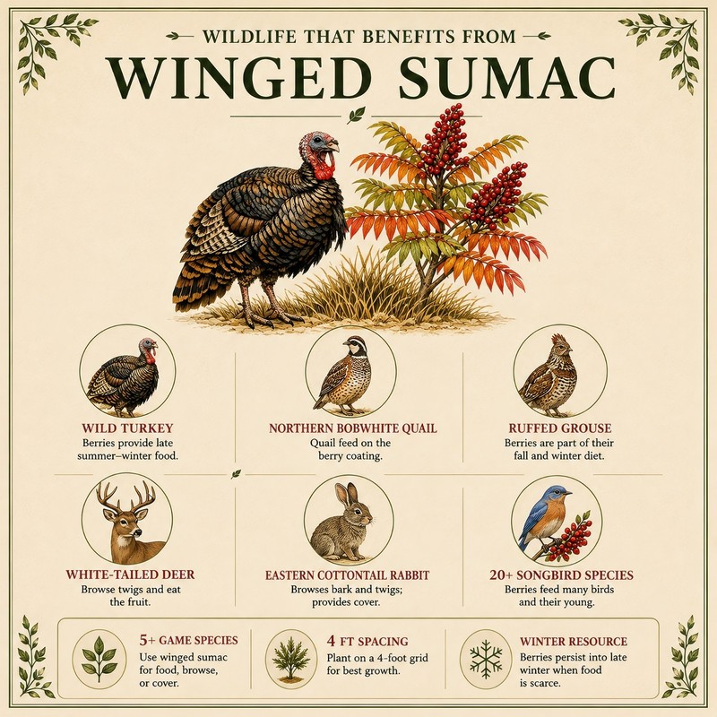 200 Winged Sumac Tree Seeds (Rhus copallinum) Flameleaf Sumac – Zones 4-9 USA gallery