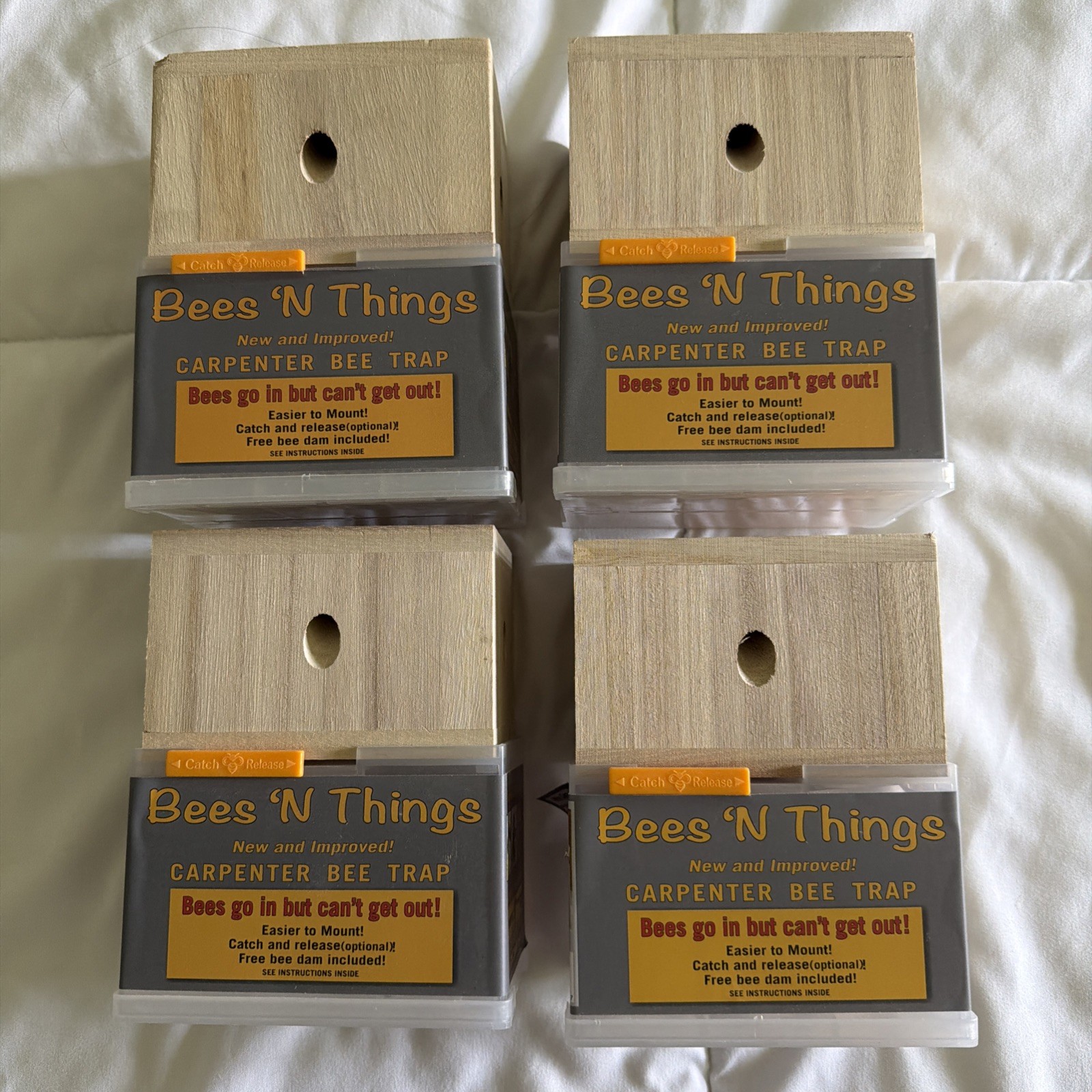 New Bees 'N Things Outdoor Carpenter Bee Traps - Lot of 4 gallery