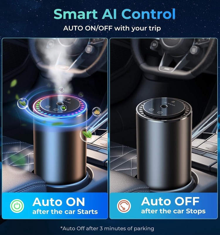 Smart Car & Home Diffuser: Long-Lasting, AI-Controlled Aromatherapy gallery