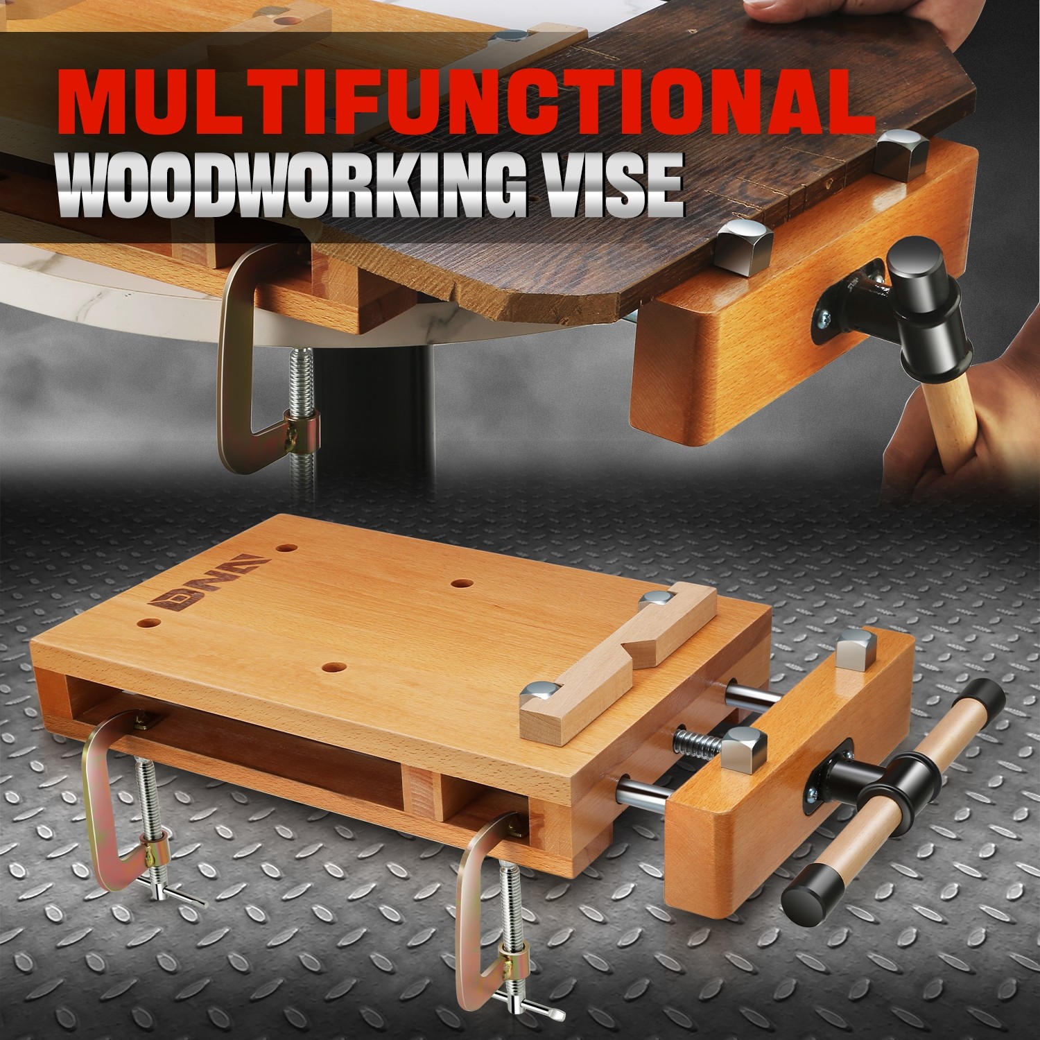 Portable Multifunction Woodworking Bench Hard Wood Vise Workbench Quick Release gallery