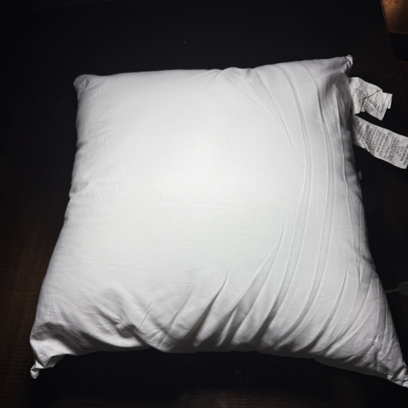West Elm Pillow Insert Form White Decorative Pillow 20”x20” Cotton USA Made NEW gallery