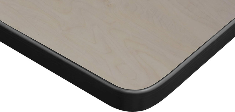 Kahlo 42" Rectangular Tapered Leg Table - Maple and Black Finish gallery