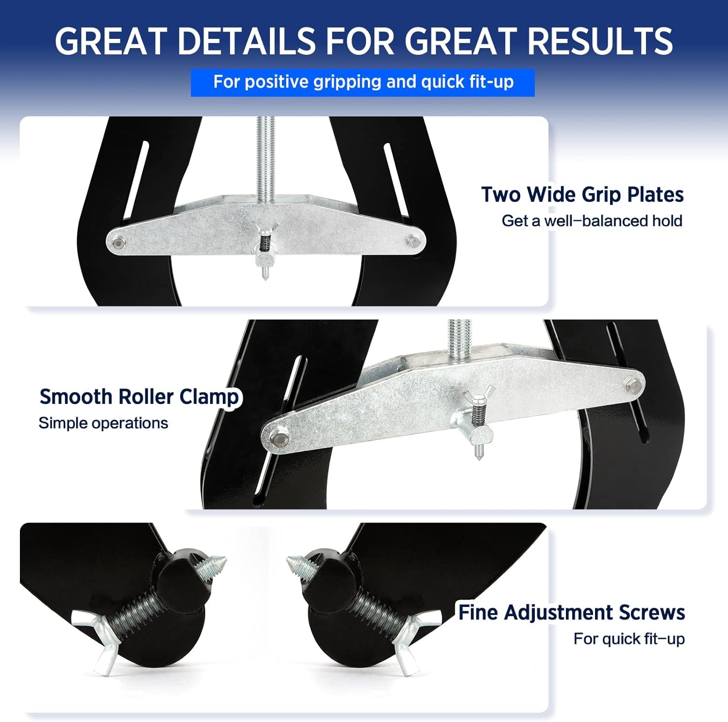 5 12in Steel Pipe Alignment Clamp Tool gallery