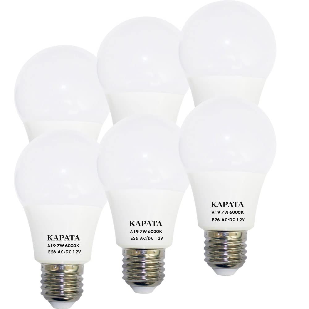 12V Light Bulb Daylight White 6000K E26 Edison Base Energy Saving 60W Equivalent gallery