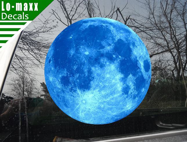Blue Moon High Quality Graphic Wall Window Various Sizes Printed Vinyl Sticker gallery