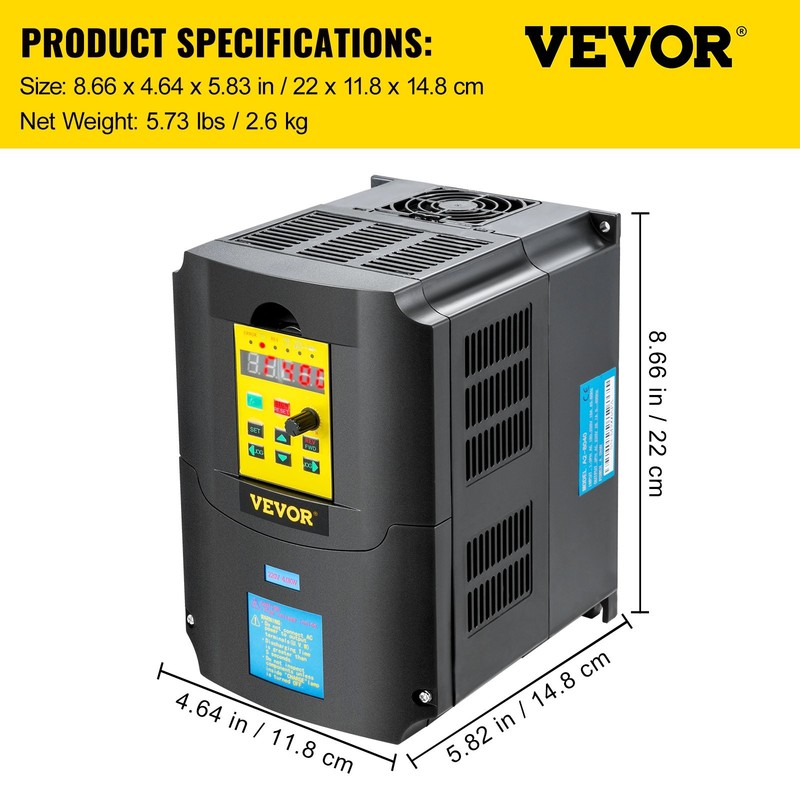 [New]Variable Frequency Drive,AC 220V Input 4KW Variable Frequency CNC Drive Inv gallery
