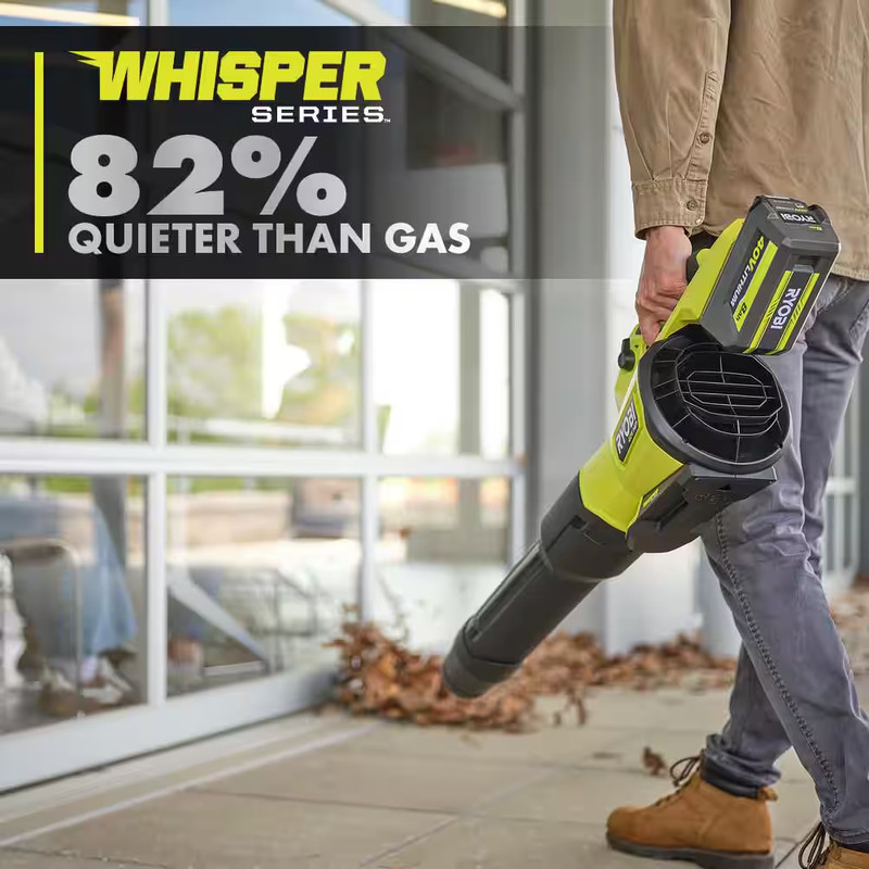 40V HP Brushless Whisper Series 180 MPH 800 CFM Cordless Battery Leaf Blower (To gallery