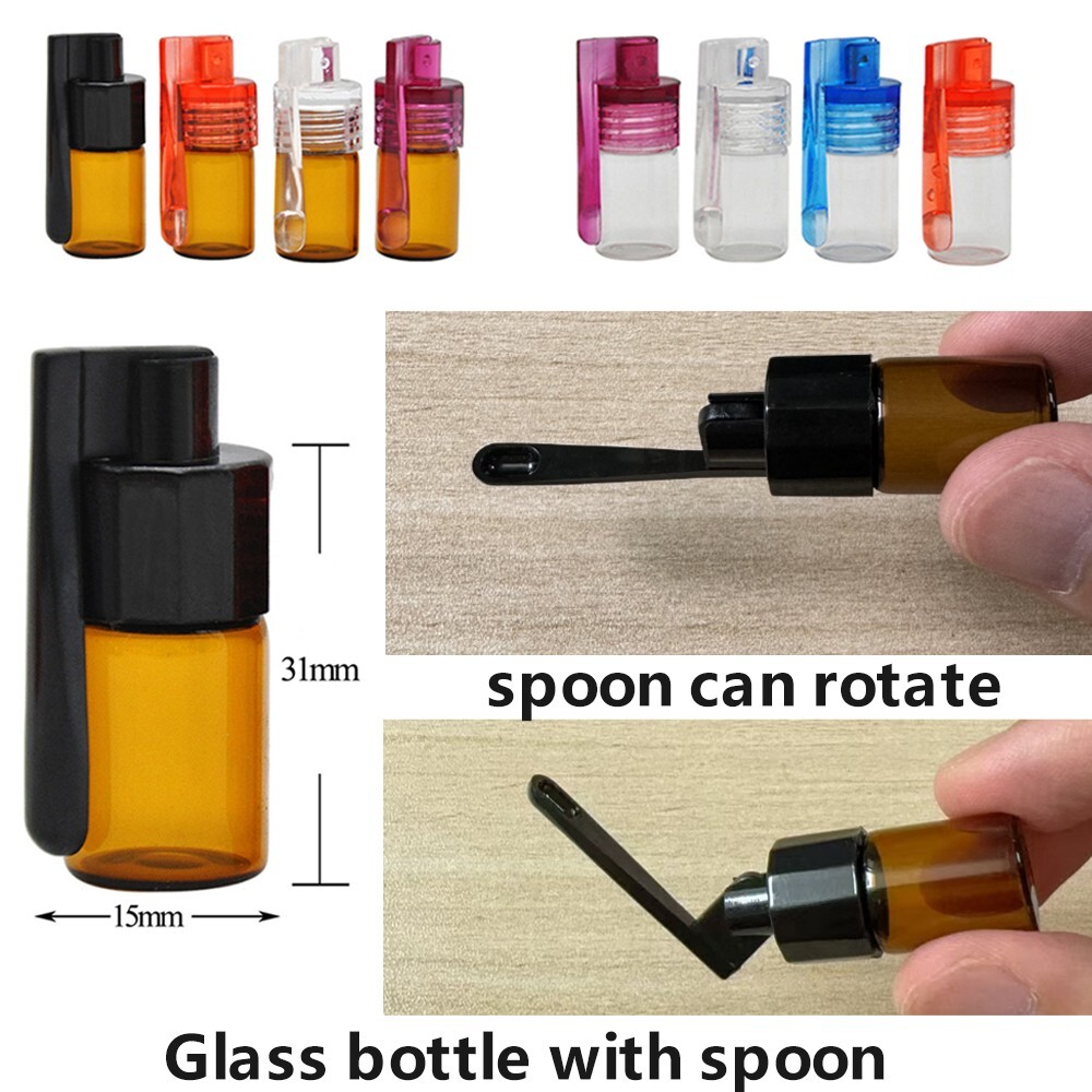 6Pcs Glass Sealed Storage Box With Spoon 180 Degree Flip Party Dispenser Bottles gallery