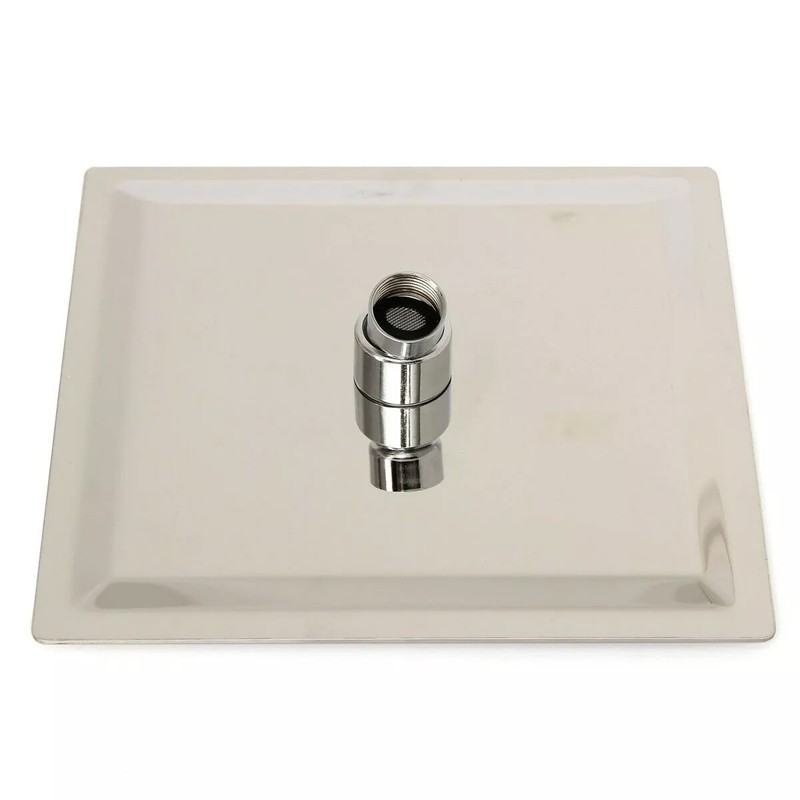 8in Round / Square Rainfall Shower Head Chrome Stainless Steel Bath Rain Sprayer gallery