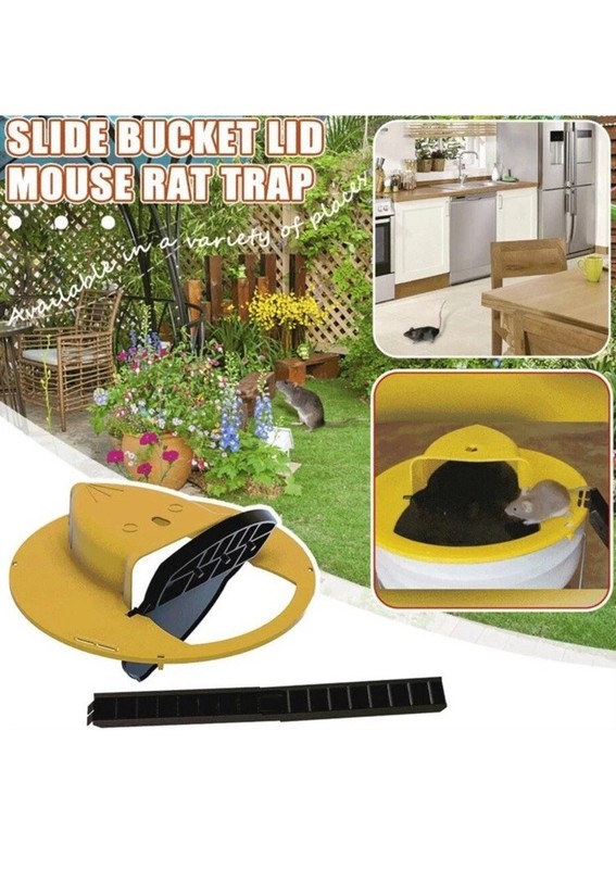 Mouse Rat Trap Flip & Slide Mouse Trap Bucket Catcher Slide Bucket Lid 2 PACK gallery