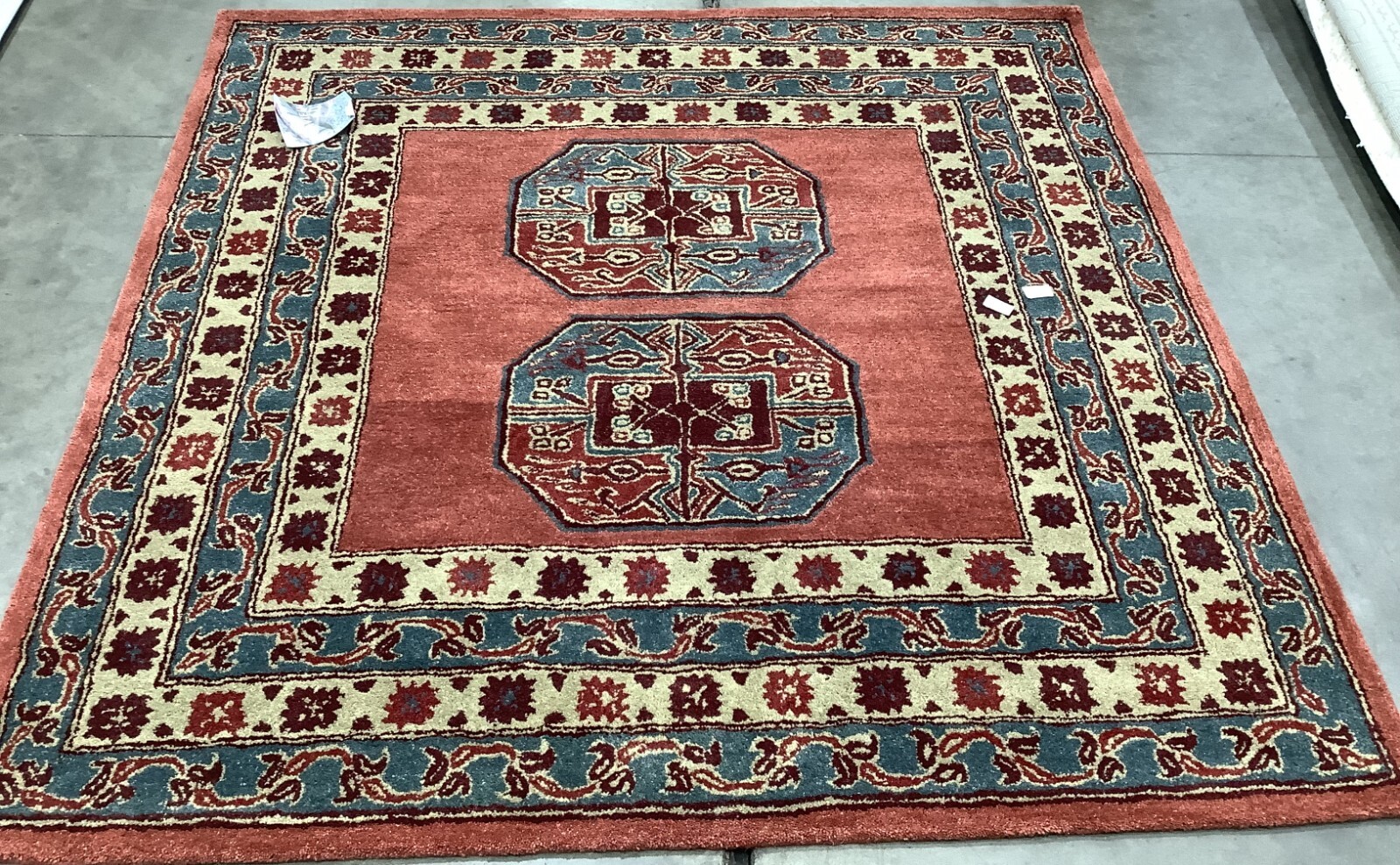 RED 6'-0" x 6'-0" Back Stain Rug, Reduced Price 1172681085 HG919Q-6SQ gallery