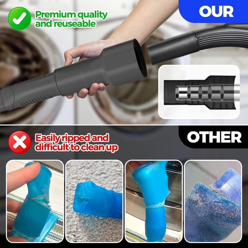 Versatile Lint Vacuum Cleaner Attachment - Protect Your Home from Dryer Fires gallery
