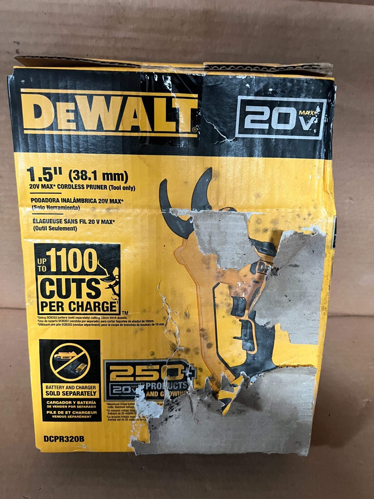 DeWalt DCPR320B 20V MAX Li-Ion 1-1/2" Pruner (Tool Only) New gallery