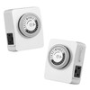 DEWENWILS Indoor Outlet Timer 2 Pack, 24Hr Programmable, 1875W,Grow Light & Lamp gallery