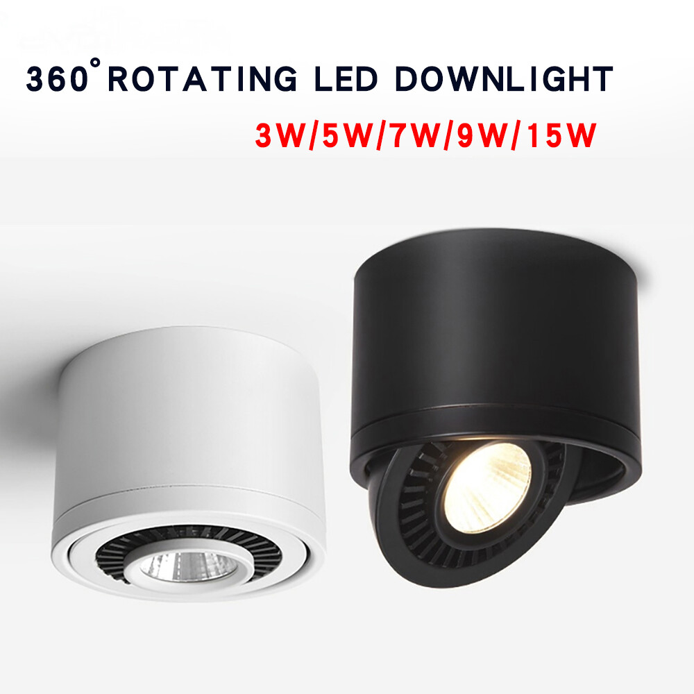 Adjustable Surface Mounted LED Ceiling Downlight Wall Spot Light + Driver HRM gallery