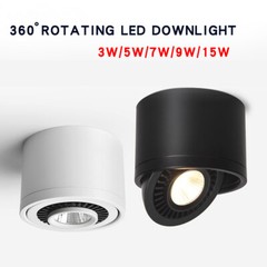 Adjustable Surface Mounted LED Ceiling Downlight Wall Spot Light + Driver HRM