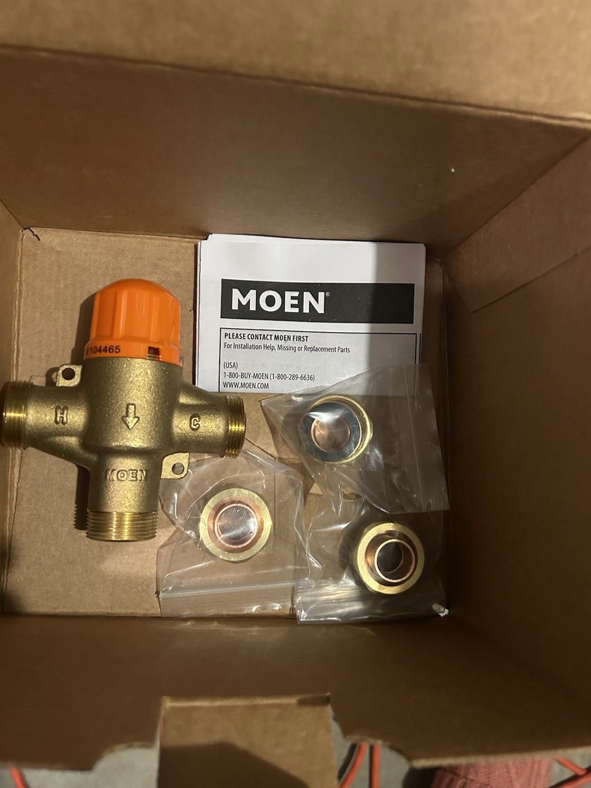 Adjustable Temp. Thermostatic Mixing Valve (1/2" Sweat), 104465 gallery