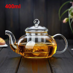 400Ml/1000Ml Filterable Heat-Resistant Thickened Glass Teapot High Borosilicate