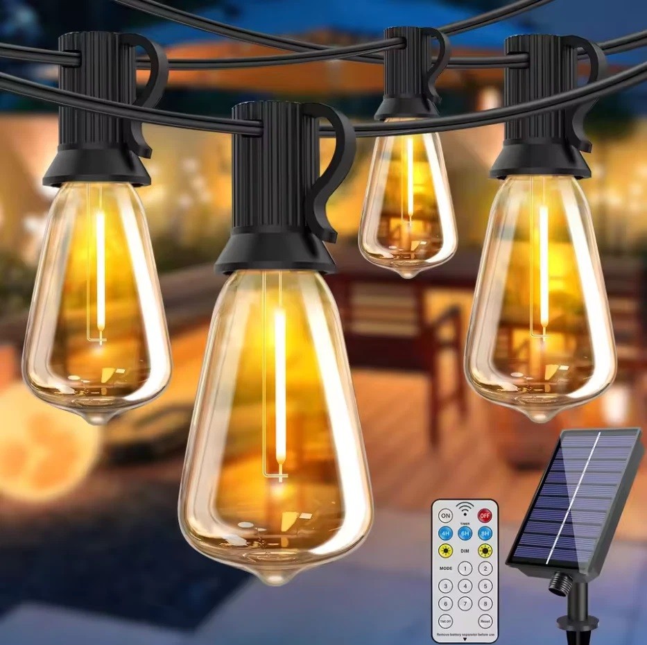 25 LED Solar String Lights Outdoor Waterproof Patio Lights Solar Backyard Garden gallery