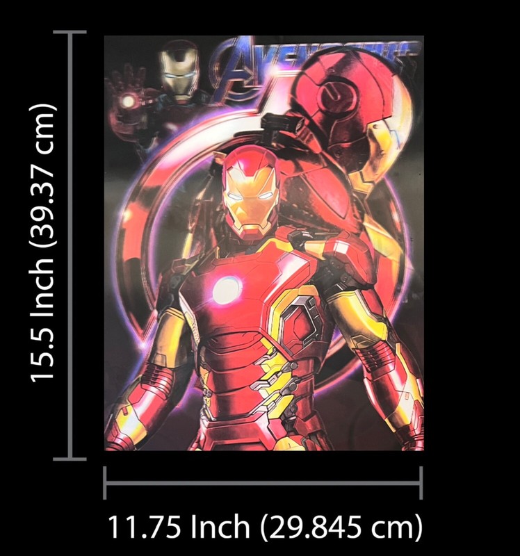 Marvel,Spider Man,Iron Man,captain America-3D Poster,3 images In One, 3D Effect gallery