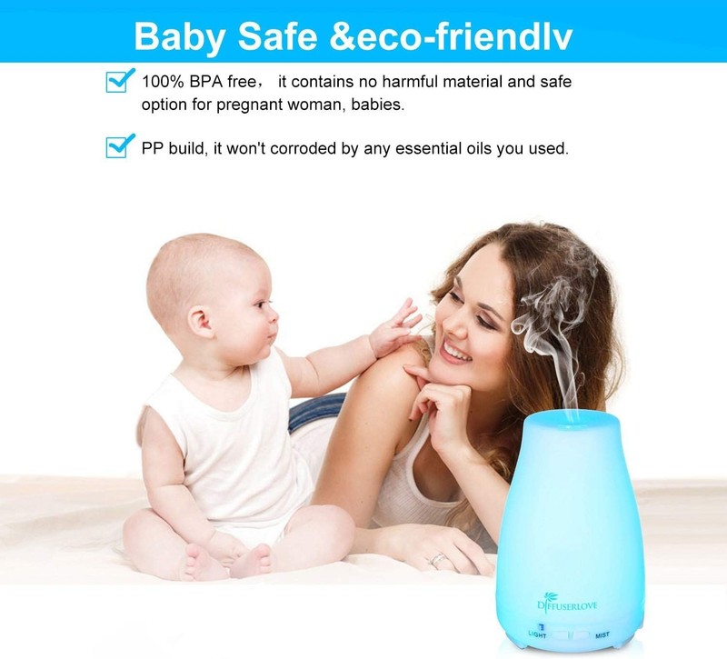 BPA-Free Essential Oil Diffuser with 7 Colors - Remote Control for Home & Office gallery