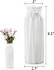 10 Pack Composite Plastic Flower Vase 8" Plastic Vases Centerpieces White gallery