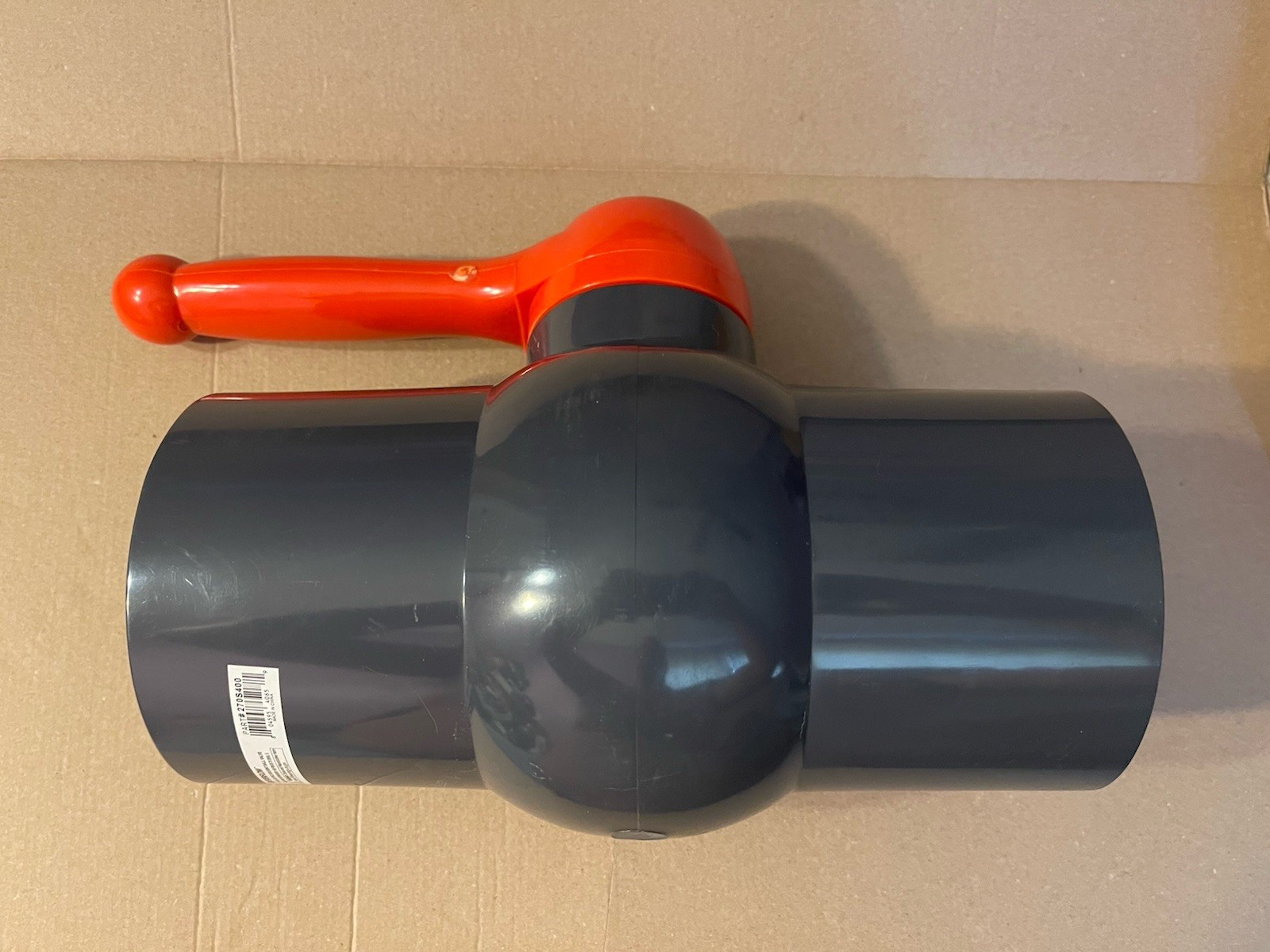 EVERFLOW 270S400 Sch. 80 PVC RED HANDLE 150PSI 4"solventball valve gallery