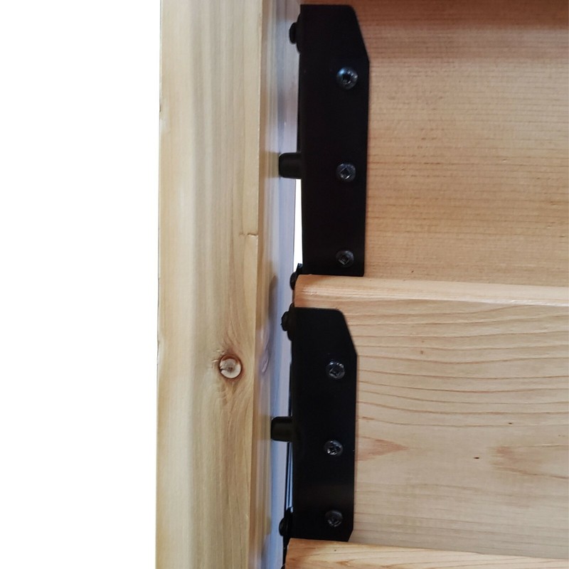 Louvers Hardware Set for Blinds and Shutters, Kit for 11 Boards, E-Coated Black gallery