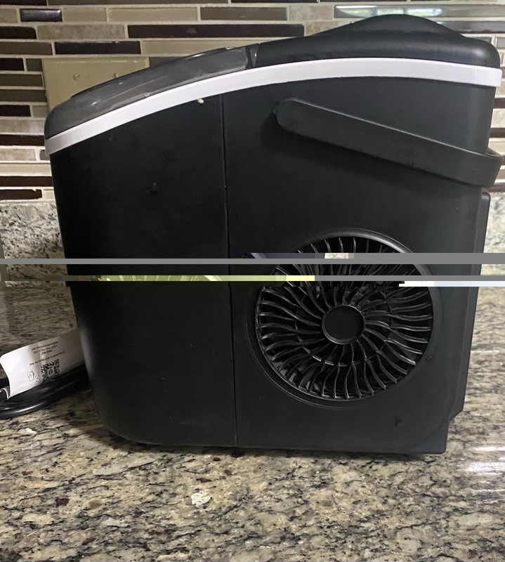 EUHOMY Countertop Ice Maker Machine with Handle 26lbs in 24Hrs 9 Ice Cubes Ready gallery