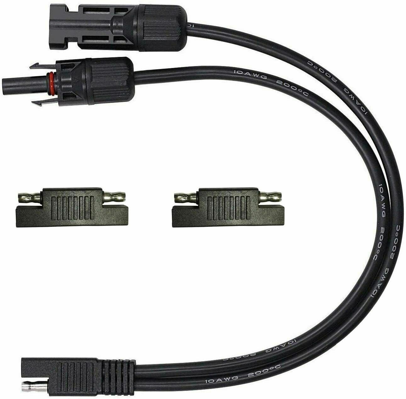 Solar Panel Cables to SAE Connectors Adapter 10AWG PV Cable Wire for RV Caravan gallery