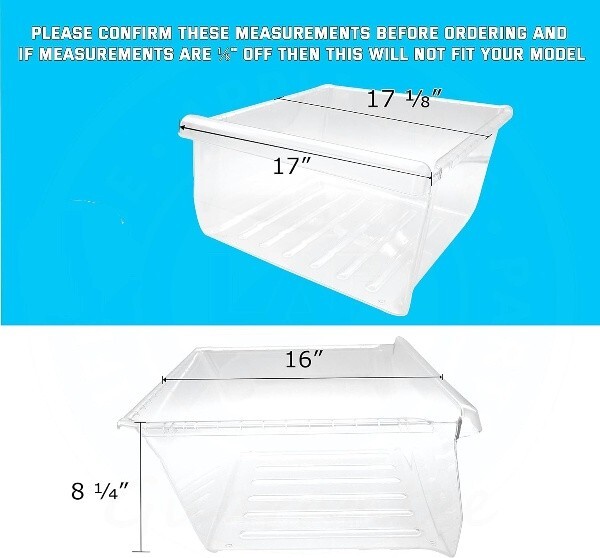 Vegetable Drawer ( Upper ) Compatible with SAMSUNG Refrigerator DA97-08693B gallery