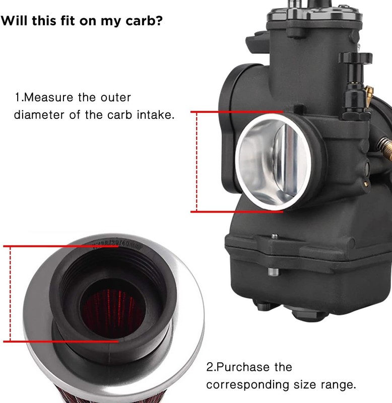 Universal Carburetor Cleaner Air Filter - 37mm, 38mm, 39mm for All Small Engines gallery