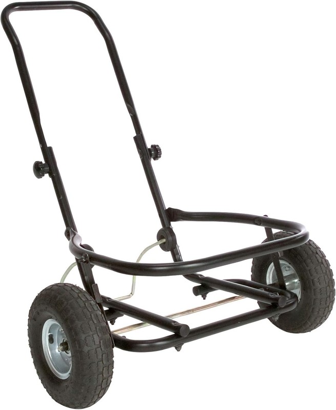 Adjustable Muck Cart with Pneumatic Wheels - 350 lbs Capacity, Foldable Design gallery