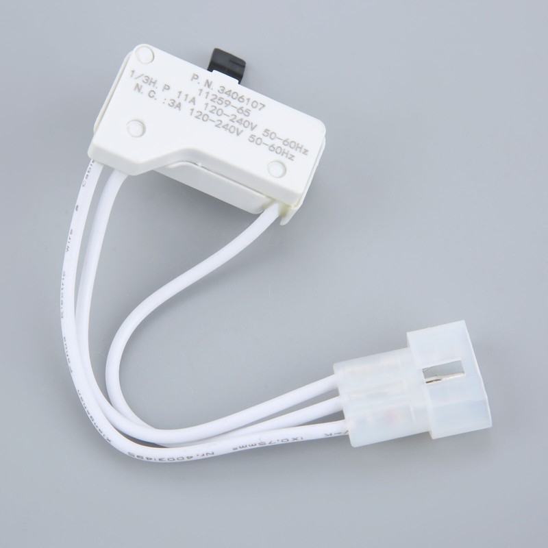 Dryer Door Switch Assembly Replacement for Whirlpool, Kenmore, Maytag 3406107 gallery