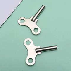 2 Pcs Clock Winding Keys Steel Clock Repair Keys Sturdy Tool Clock Winding Keys