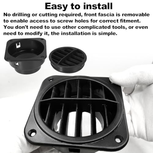 360 Degrees 75mm Rotatable Warm Air Vent Outlet Car Heater Duct Hose 75mm 1PCS gallery