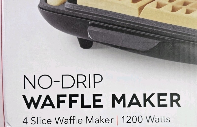 Dash No Drip Waffle Maker Non-Stick Easy Clean Model DNMWM400G7 Graphite NOB gallery