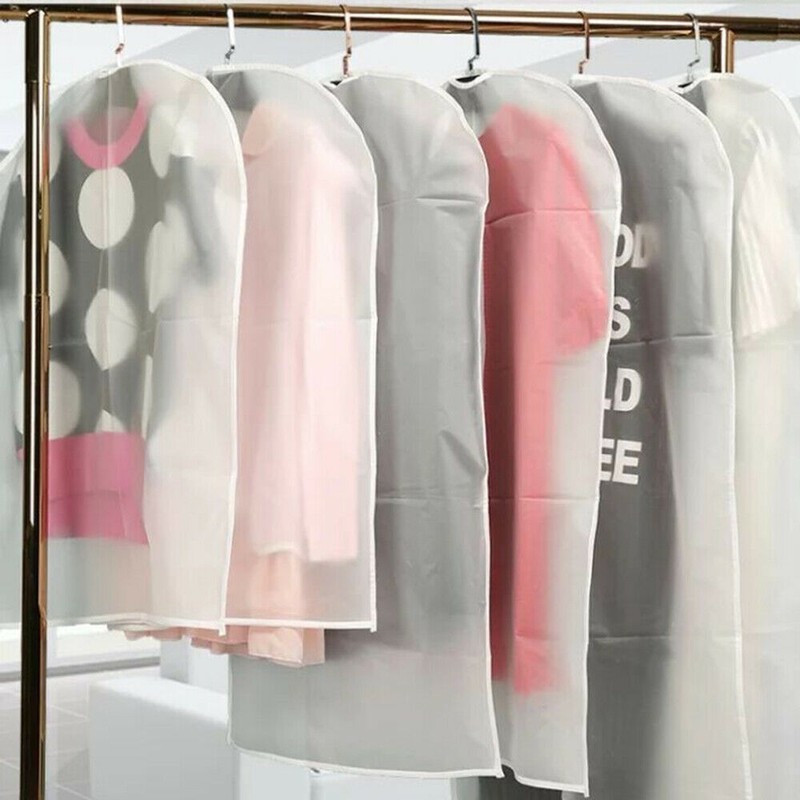 5pcs Clothes Coat Protect Garment Cover Bags Suit Storage Bags Zipper Dress NEW gallery